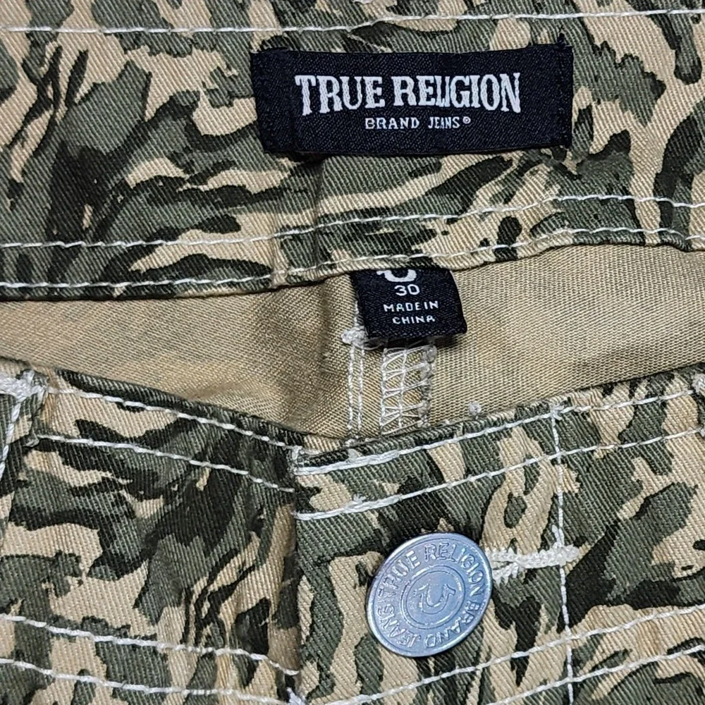 True Religion Men's  Camo SN Cargo Pants Streetwear Workwear‎ Size 30 NWT